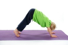 Yoga for Kids - a dog pose