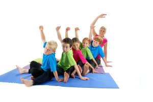 Yoga for Kids - a group of children